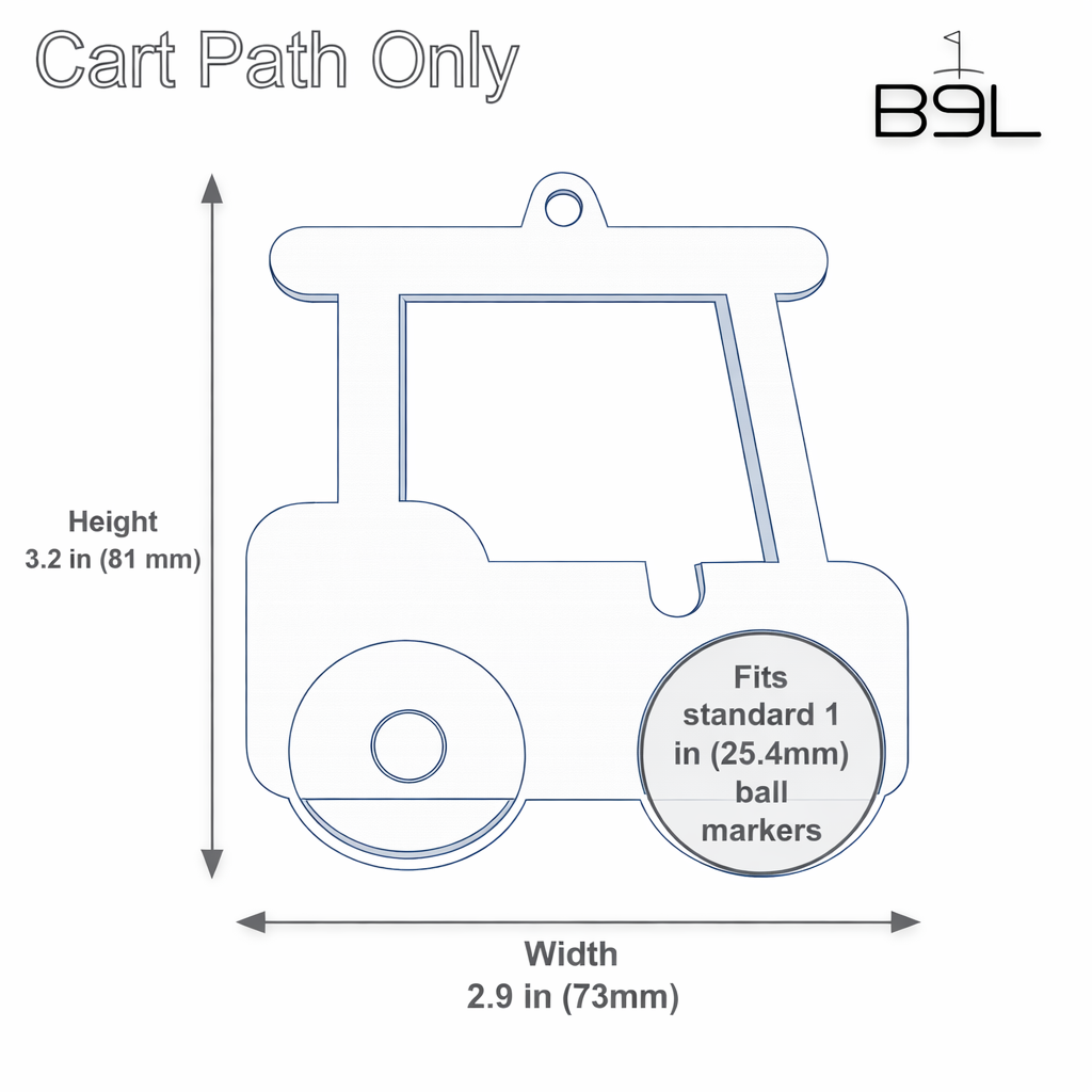 Cart Path Only MarkLock | Magnetic Ball Marker Holder