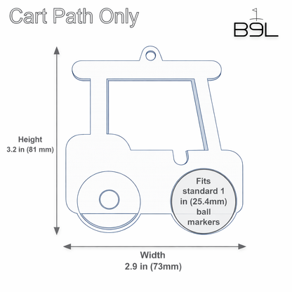 Cart Path Only MarkLock | Magnetic Ball Marker Holder