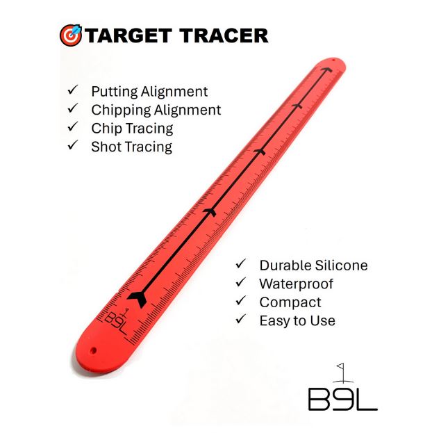 B9L Target Tracer | 12" RED Collapsible Golf Training Aid