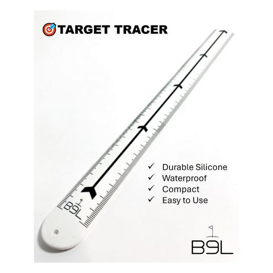 B9L Target Tracer | 12" WHITE Collapsible Golf Training Aid